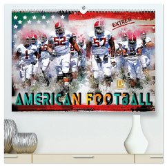 American Football extrem (hochwertiger Premium Wandkalender 2026 DIN A2 quer), Kunstdruck in Hochglanz