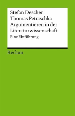 Cover Argumentieren in der Literaturwissenschaft. Eine Einführung