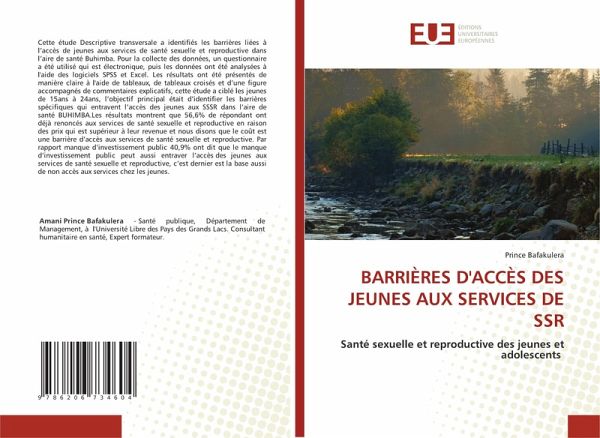 BARRIÈRES D'ACCÈS DES JEUNES AUX SERVICES DE SSR