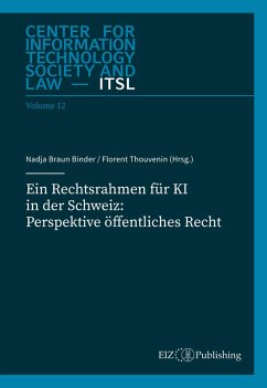 Cover Ein Rechtsrahmen für KI in der Schweiz: Perspektive öffentliches Recht (eBook, PDF)