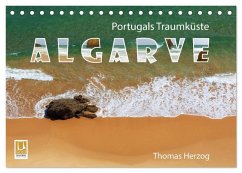 Cover Portugals Traumküste Algarve (Tischkalender 2026 DIN A5 quer), CALVENDO Monatskalender