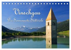 Vinschgau - Die Sonnenseite Südtirols (Tischkalender 2026 DIN A5 quer), CALVENDO Monatskalender