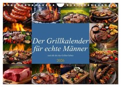 Cover Der Grillkalender für echte Männer (Wandkalender 2026 DIN A4 quer), CALVENDO Monatskalender