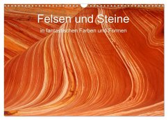 Cover Felsen und Steine in fantastischen Farben und Formen (Wandkalender 2026 DIN A3 quer), CALVENDO Monatskalender
