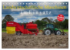 Landwirtschaftliche Maschinen im Einsatz (Tischkalender 2026 DIN A5 quer), CALVENDO Monatskalender