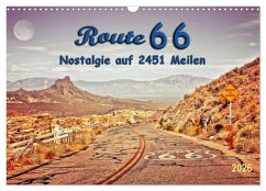 Nostalgie auf 2451 Meilen - Route 66 (Wandkalender 2026 DIN A3 quer), CALVENDO Monatskalender Cover Nostalgie auf 2451 Meilen - Route 66 (Wandkalender 2026 DIN A3 quer), CALVENDO Monatskalender