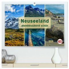 Neuseeland - atemberaubend schön (hochwertiger Premium Wandkalender 2026 DIN A2 quer), Kunstdruck in Hochglanz