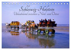 Schleswig-Holstein, Urlaubsland zwischen Nord- und Ostsee (Tischkalender 2026 DIN A5 quer), CALVENDO Monatskalender