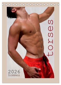 Cover Torses - Hommes (Calendrier de bureau 2026 DIN A5 horizontal), CALVENDO calendrier mensuel