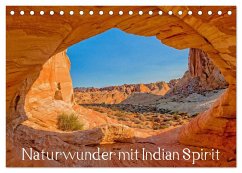 Naturwunder mit Indian Spirit (Tischkalender 2026 DIN A5 quer), CALVENDO Monatskalender