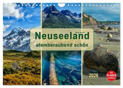 Cover Neuseeland - atemberaubend schön (Wandkalender 2026 DIN A4 quer), CALVENDO Monatskalender