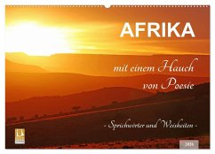 Cover AFRIKA mit einem Hauch von Poesie (Wandkalender 2026 DIN A2 quer), CALVENDO Monatskalender