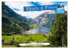 Cover Fjorde & Felsen - Norwegens wilde Seele (Wandkalender 2026 DIN A2 quer), CALVENDO Monatskalender