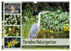 Paradies Naturgarten (Wandkalender 2026 DIN A3 quer), CALVENDO Monatskalender