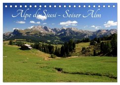 Cover Alpe di Siusi - Seiser Alm (Tischkalender 2026 DIN A5 quer), CALVENDO Monatskalender