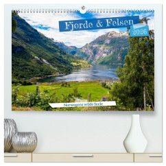 Fjorde & Felsen - Norwegens wilde Seele (hochwertiger Premium Wandkalender 2026 DIN A2 quer), Kunstdruck in Hochglanz