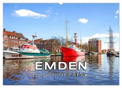 EMDEN Seehafenstadt mit Flair (Wandkalender 2026 DIN A2 quer), CALVENDO Monatskalender