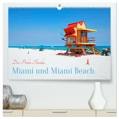 Miami und Miami Beach (hochwertiger Premium Wandkalender 2026 DIN A2 quer), Kunstdruck in Hochglanz