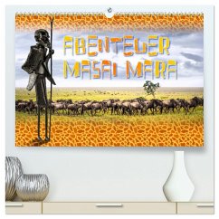 Abenteuer Masai Mara (hochwertiger Premium Wandkalender 2026 DIN A2 quer), Kunstdruck in Hochglanz Abenteuer Masai Mara (hochwertiger Premium Wandkalender 2026 DIN A2 quer), Kunstdruck in Hochglanz