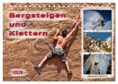 Cover Bergsteigen und Klettern (Tischkalender 2026 DIN A5 quer), CALVENDO Monatskalender