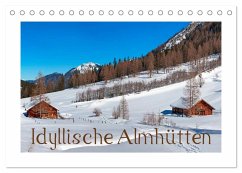 Cover Idyllische Almhütten (Tischkalender 2026 DIN A5 quer), CALVENDO Monatskalender