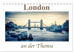 Cover London an der Themse (Tischkalender 2026 DIN A5 quer), CALVENDO Monatskalender