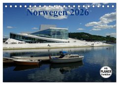 Norwegen und seine Schönheiten 2026 (Tischkalender 2026 DIN A5 quer), CALVENDO Monatskalender
