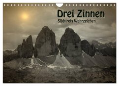 Cover Drei Zinnen - Südtirols Wahrzeichen (Wandkalender 2026 DIN A4 quer), CALVENDO Monatskalender