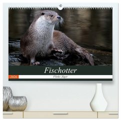 Cover Fischotter, flinke Jäger (hochwertiger Premium Wandkalender 2026 DIN A2 quer), Kunstdruck in Hochglanz