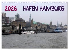 Cover Hafen Hamburg 2026 (Wandkalender 2026 DIN A3 quer), CALVENDO Monatskalender