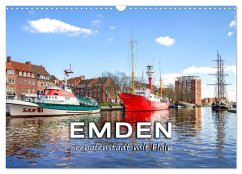 EMDEN Seehafenstadt mit Flair (Wandkalender 2026 DIN A3 quer), CALVENDO Monatskalender