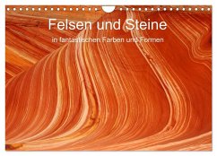 Cover Felsen und Steine in fantastischen Farben und Formen (Wandkalender 2026 DIN A4 quer), CALVENDO Monatskalender