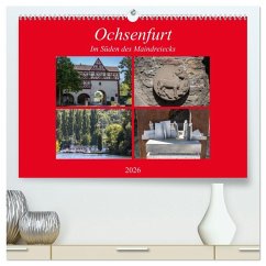 Ochsenfurt im Süden des Maindreiecks (hochwertiger Premium Wandkalender 2026 DIN A2 quer), Kunstdruck in Hochglanz