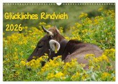 Cover Glückliches Rindvieh 2026 (Wandkalender 2026 DIN A3 quer), CALVENDO Monatskalender