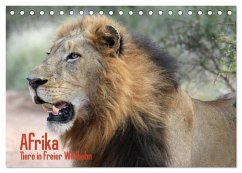 Cover Afrika. Tiere in freier Wildbahn (Tischkalender 2026 DIN A5 quer), CALVENDO Monatskalender
