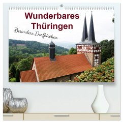 Cover Wunderbares Thüringen - besondere Dorfkirchen (hochwertiger Premium Wandkalender 2026 DIN A2 quer), Kunstdruck in Hochglanz