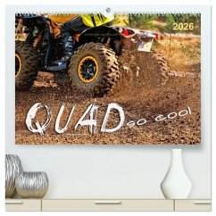 Quad - so cool (hochwertiger Premium Wandkalender 2026 DIN A2 quer), Kunstdruck in Hochglanz