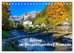 Cover Servus im Bergsteigerdorf Ramsau (Tischkalender 2026 DIN A5 quer), CALVENDO Monatskalender