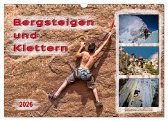 Cover Bergsteigen und Klettern (Wandkalender 2026 DIN A3 quer), CALVENDO Monatskalender