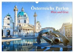 Wien und Graz. Österreichs Perlen (Wandkalender 2026 DIN A3 quer), CALVENDO Monatskalender