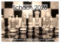 Cover Schach 2026. Impressionen von Figuren und Spielen (Wandkalender 2026 DIN A2 quer), CALVENDO Monatskalender