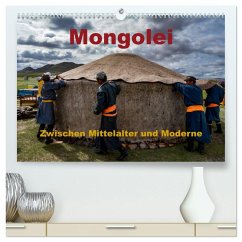 Cover Mongolei - Zwischen Mittelalter und Moderne (hochwertiger Premium Wandkalender 2026 DIN A2 quer), Kunstdruck in Hochglanz
