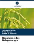 Konsistenz des Reisgenotyps