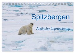 Cover Spitzbergen - Arktische Impressionen (Tischkalender 2026 DIN A5 quer), CALVENDO Monatskalender