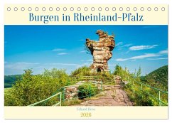 Burgen in Rheinland-Pfalz (Tischkalender 2026 DIN A5 quer), CALVENDO Monatskalender