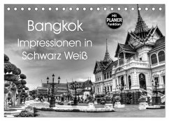 Bangkok Impressionen in Schwarz Weiß (Tischkalender 2026 DIN A5 quer), CALVENDO Monatskalender Bangkok Impressionen in Schwarz Weiß (Tischkalender 2026 DIN A5 quer), CALVENDO Monatskalender