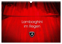 Cover Lamborghini im Regen (Wandkalender 2026 DIN A3 quer), CALVENDO Monatskalender