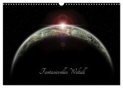 Fantasievolles Weltall (Wandkalender 2026 DIN A3 quer), CALVENDO Monatskalender