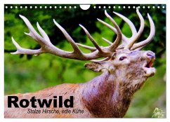 Rotwild. Edle Hirsche, stolze Kühe (Wandkalender 2026 DIN A4 quer), CALVENDO Monatskalender Cover Rotwild. Edle Hirsche, stolze Kühe (Wandkalender 2026 DIN A4 quer), CALVENDO Monatskalender