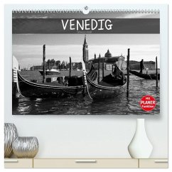 Venedig schwarz-weiß (hochwertiger Premium Wandkalender 2026 DIN A2 quer), Kunstdruck in Hochglanz Venedig schwarz-weiß (hochwertiger Premium Wandkalender 2026 DIN A2 quer), Kunstdruck in Hochglanz